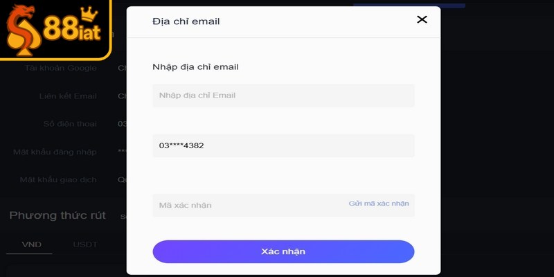 Hoàn thành xác minh tài khoản 88I để bảo vệ quyền lợi bản thân